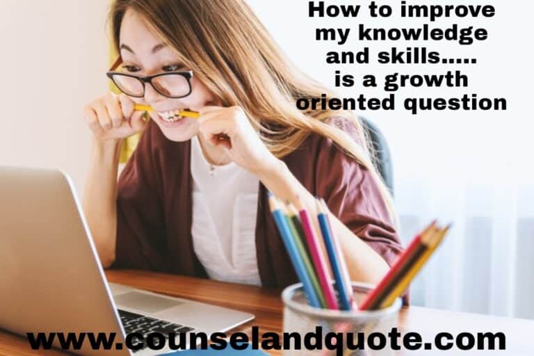 how to improve my knowledge and skills