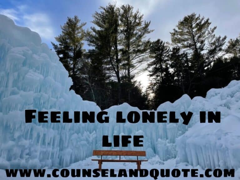 feeling lonely in life