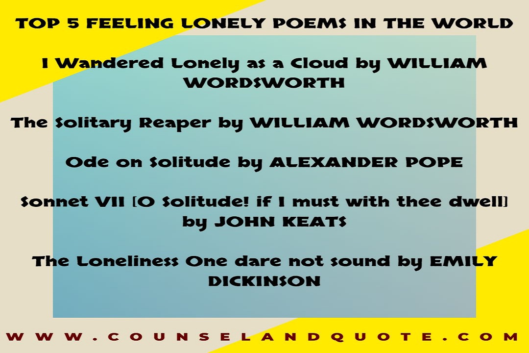 poems about loneliness