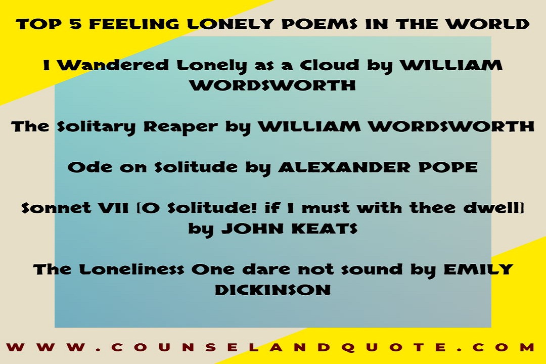 Feeling Lonely Poems 16