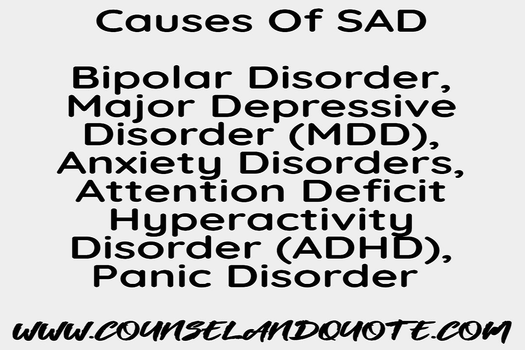 Seasonal Affective Disorder Causes 8