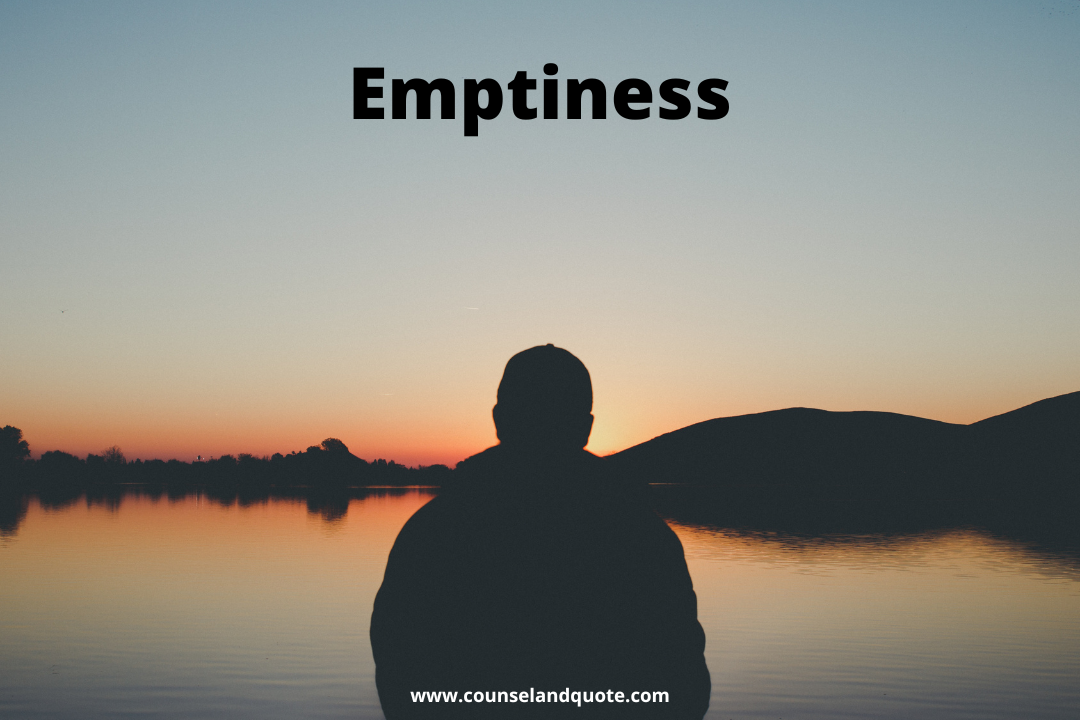 Loneliness will make you feel empty