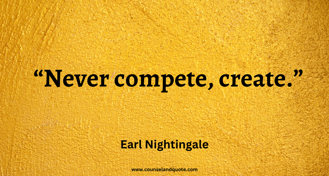 57 Never compete, create