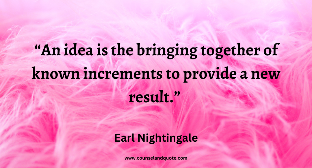 93 An idea is the bringing together of known increments to provide a new result