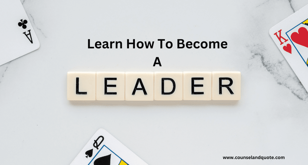 Become a leader