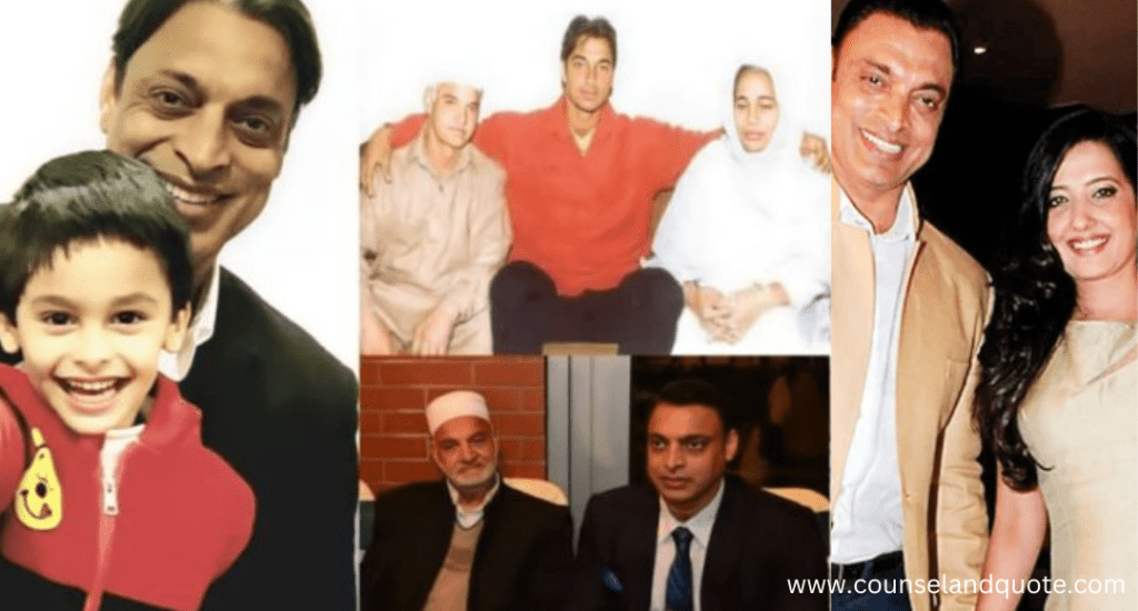 Shoaib Akhtar with Family members