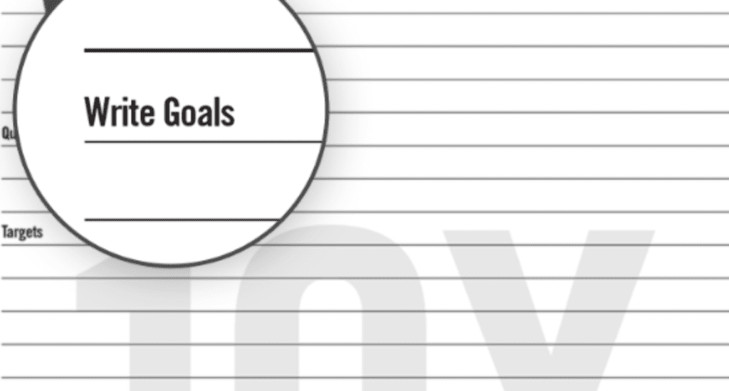 Write your goals 6
