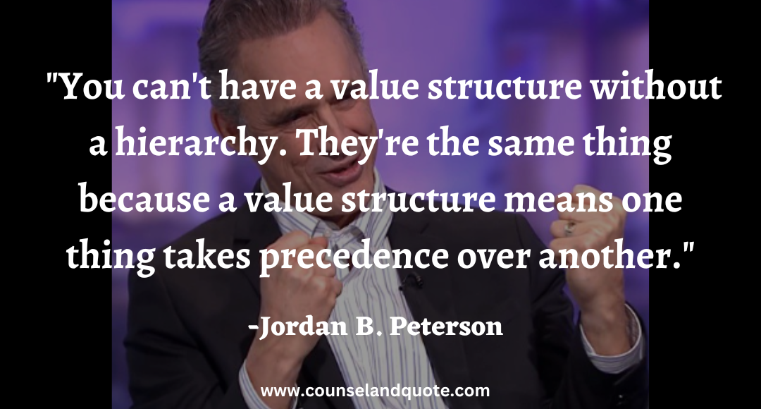 124 You can't have a value structure without a hierarchy. They're the same thing because a value structure means one thing takes precedence over another.