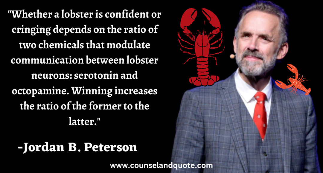 15 Whether a lobster is confident or cringing depends on the ratio of two chemicals