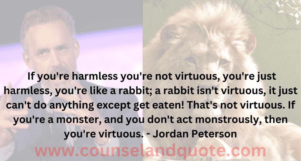 If you Are Harmless You Are not Virtuous