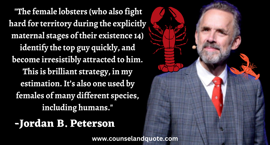 23 The female lobsters (who also fight hard for territory during the explicitly