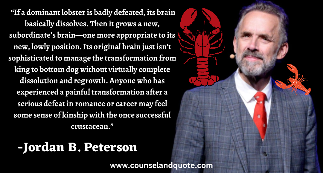 4 “If a dominant lobster is badly defeated, its brain basically dissolves.