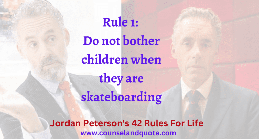 Rule 1 Do not bother children when they are skateboarding