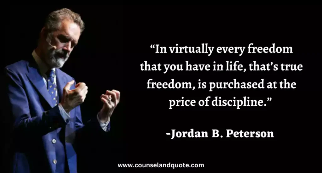 281 “In virtually every freedom that you have in life, that’s true freedom, is purchased at the price of discipline.”