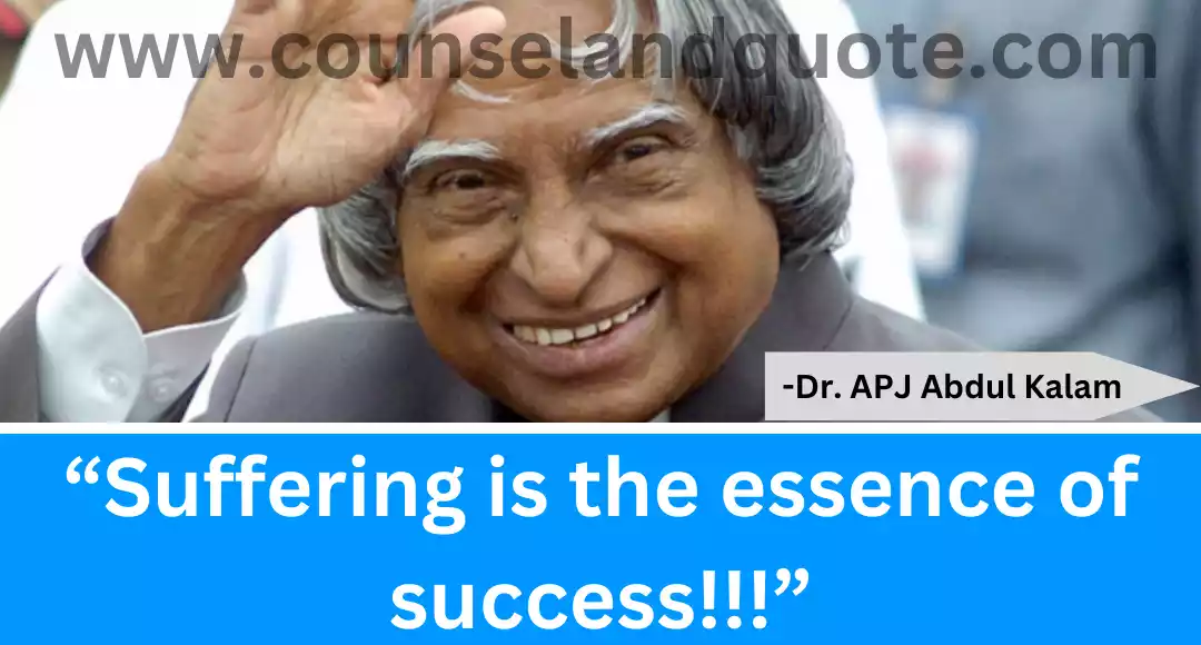 40 “Suffering is the essence of success!!!”