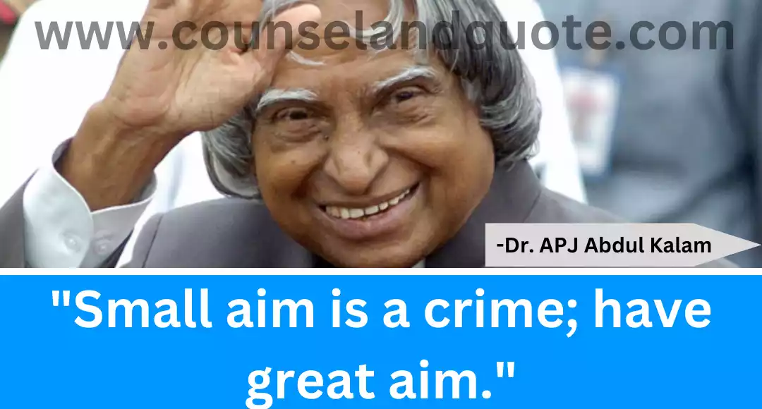 41 Small aim is a crime; have great aim.
