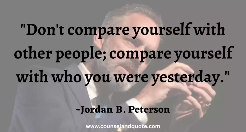 6 Don't compare yourself with other people; compare yourself with who you were yesterday