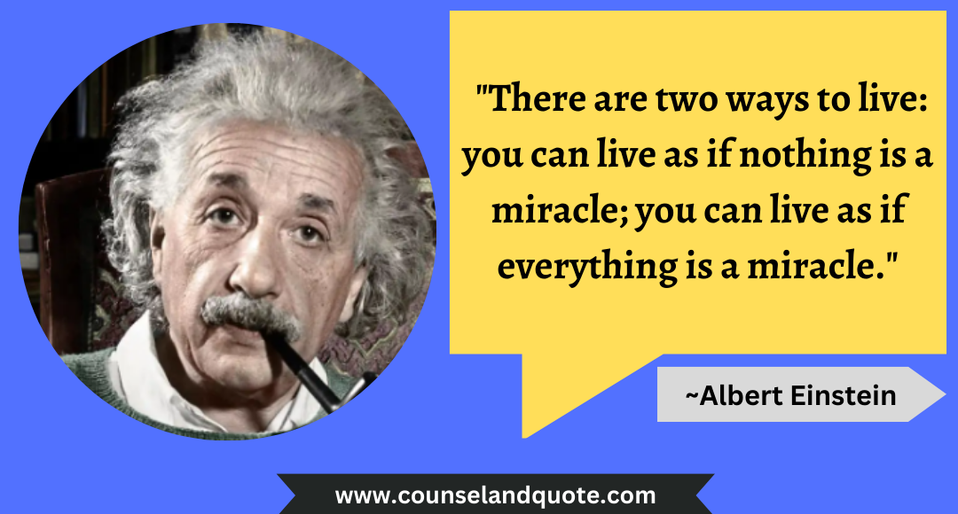Albert Einstein Miracle Quote