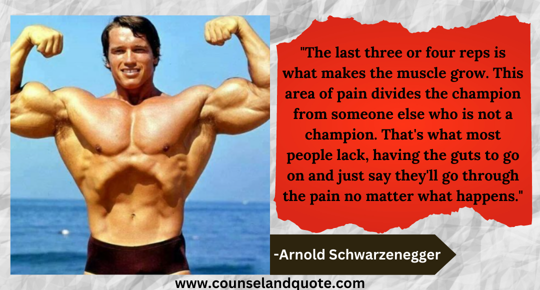 Arnold Schwarzenegger Gym Quotes