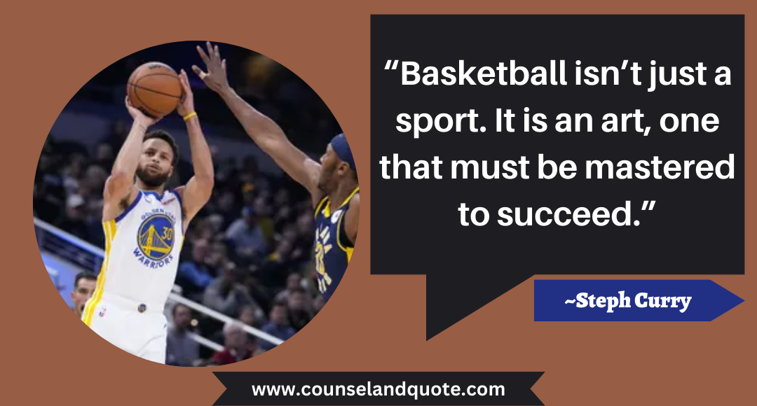 75 “Basketball isn’t just a sport. It is an art, one that must be mastered to succeed.”