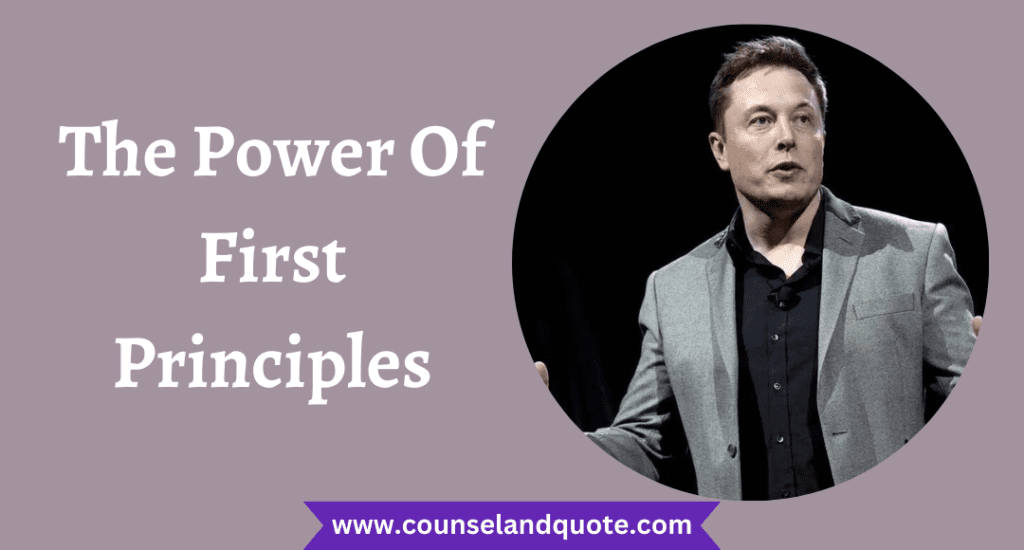The Power Of First Principles