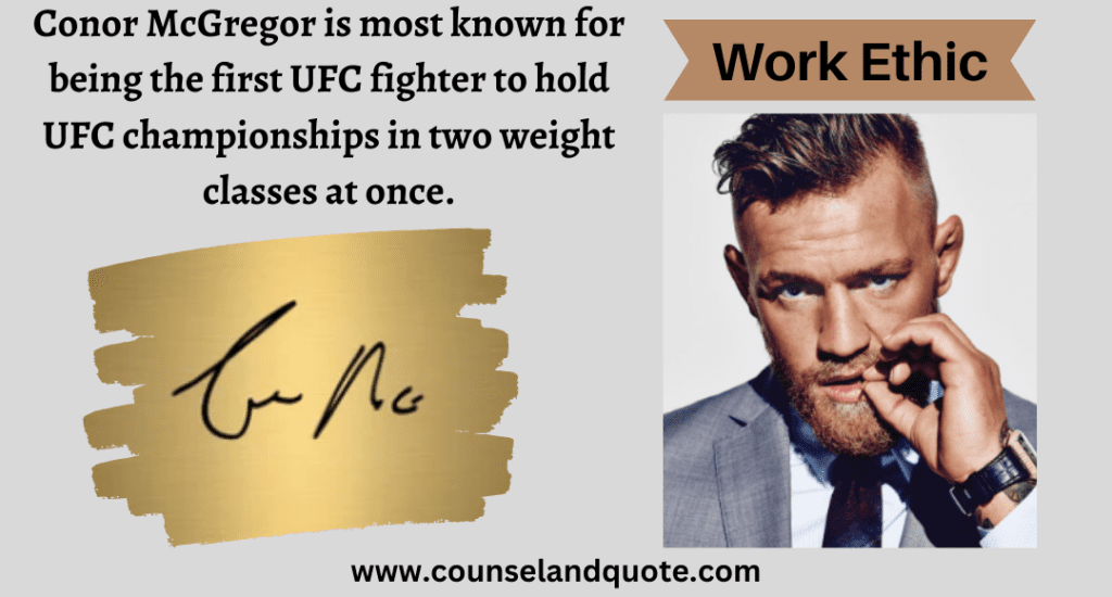 Conor McGregor Work Ethic