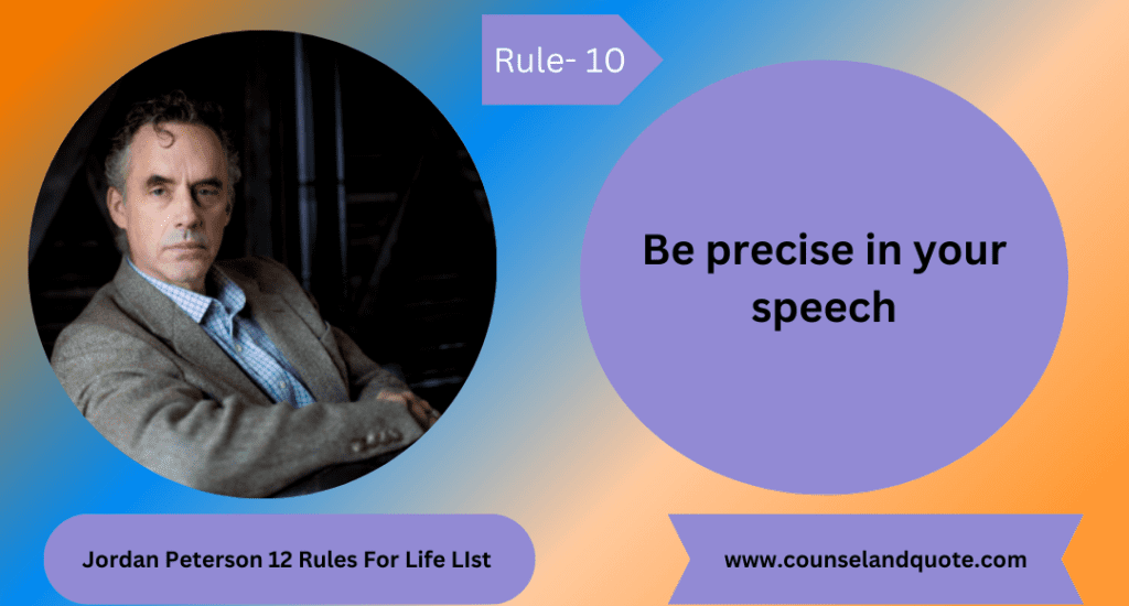 Jordan Peterson 12 Rules For Life LIst 10