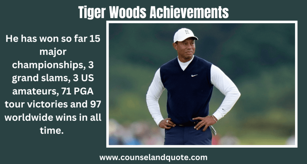 Tiger Woods Achievements