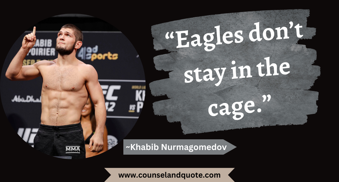 2 “Eagles don’t stay in the cage.”