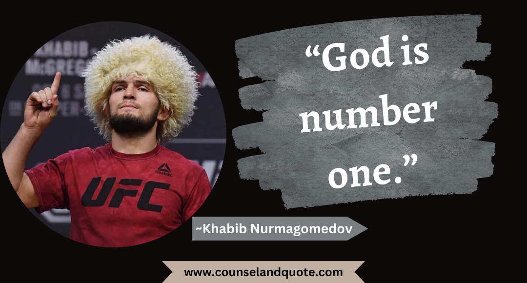 49 “God is number one.”