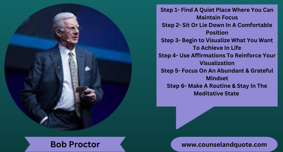 Abundance Meditation Bob Proctor Best 6 Abundance Steps