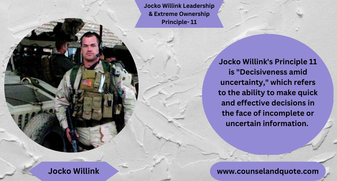 12 Jocko Willink Leadership & Extreme Ownership Principles