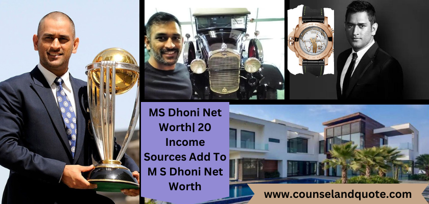 MS Dhoni Net Worth