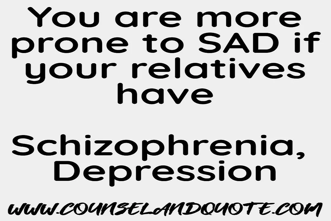 Seasonal Affective Disorder Causes 9