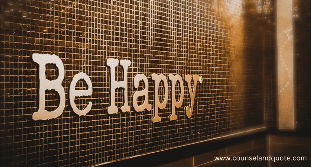 be happy to become joyful