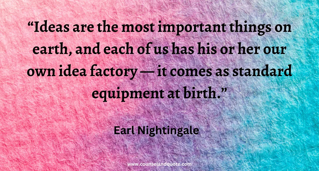 101 Ideas are the most important things on earth, and each of us has his or her our own idea factory — it comes as standard equipment at birth