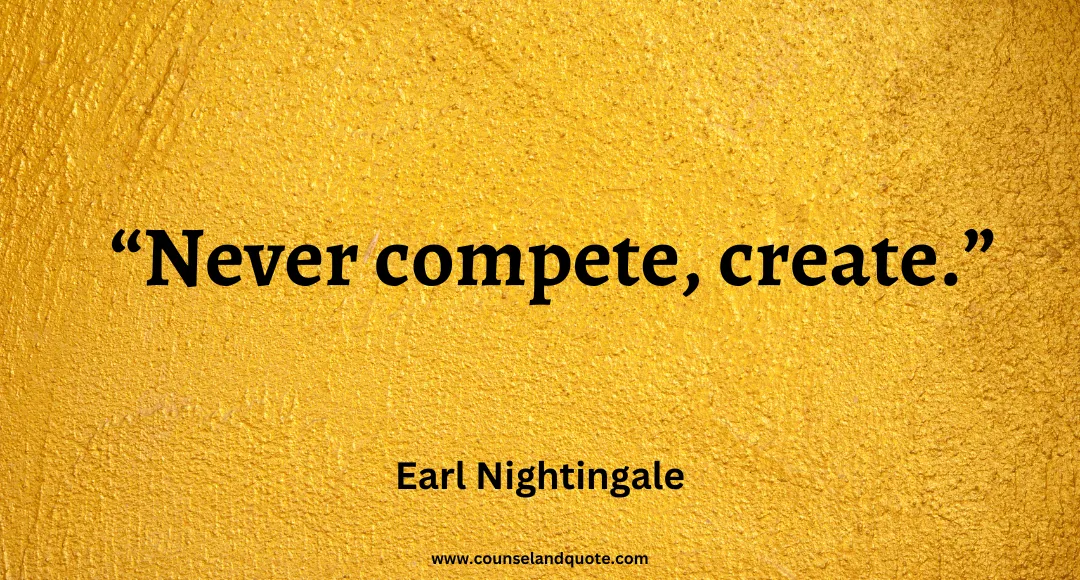 57 Never compete, create
