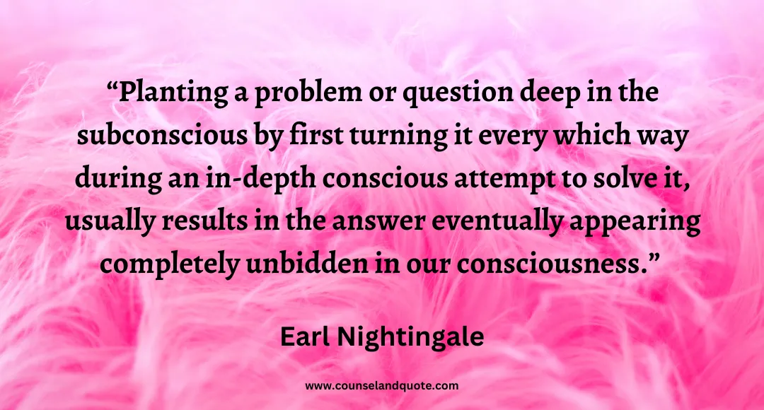 91 Planting a problem or question deep in the subconscious by first turning it every which way during an in-depth conscious attempt to solve it, usually results in the an