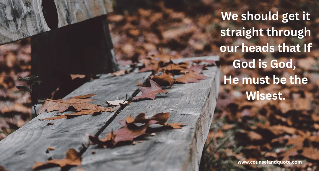 God Is The Wisest