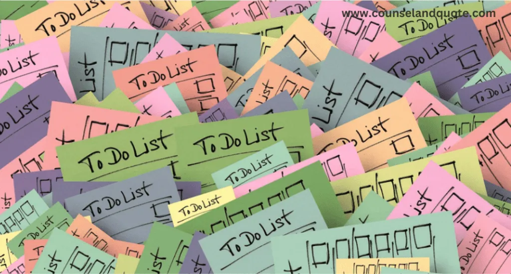 make a to do list