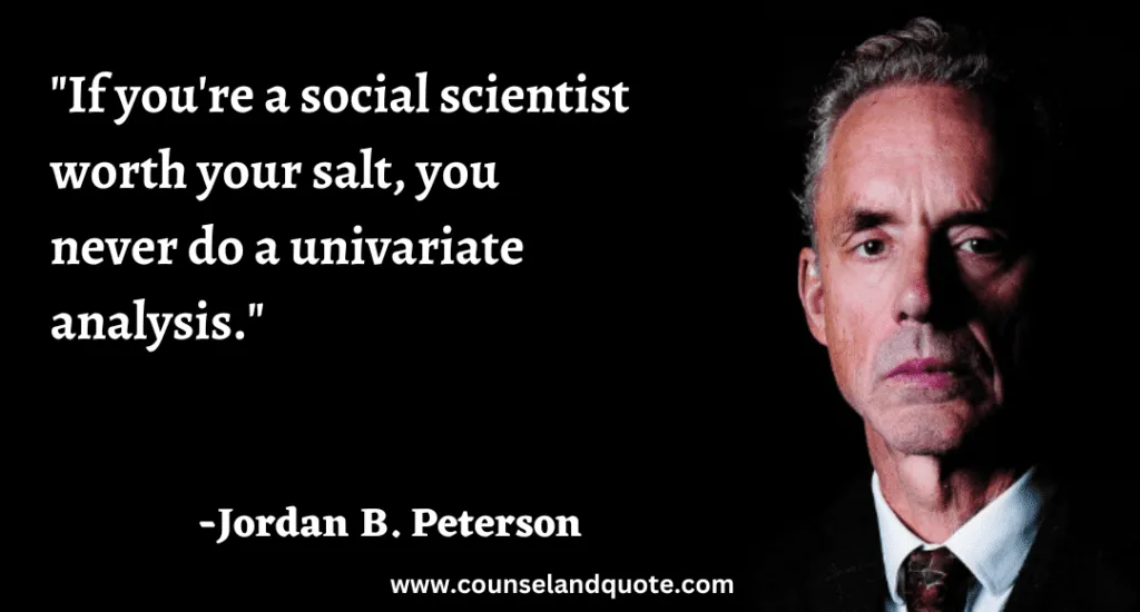 133 If you're a social scientist worth your salt, you never do a univariate analysis.