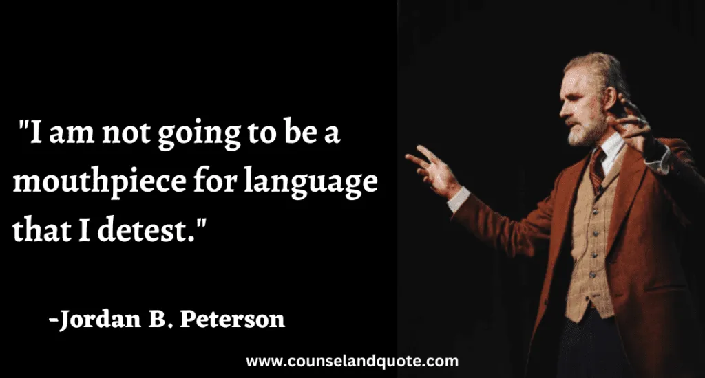 153 I am not going to be a mouthpiece for language that I detest.