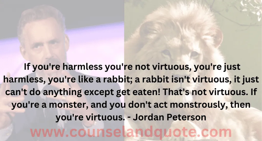 If you Are Harmless You Are not Virtuous