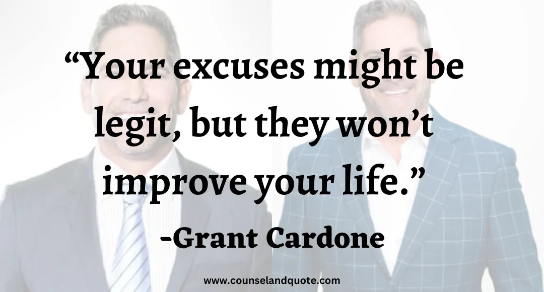 8 Your excuses might be legit, but they won’t improve your life