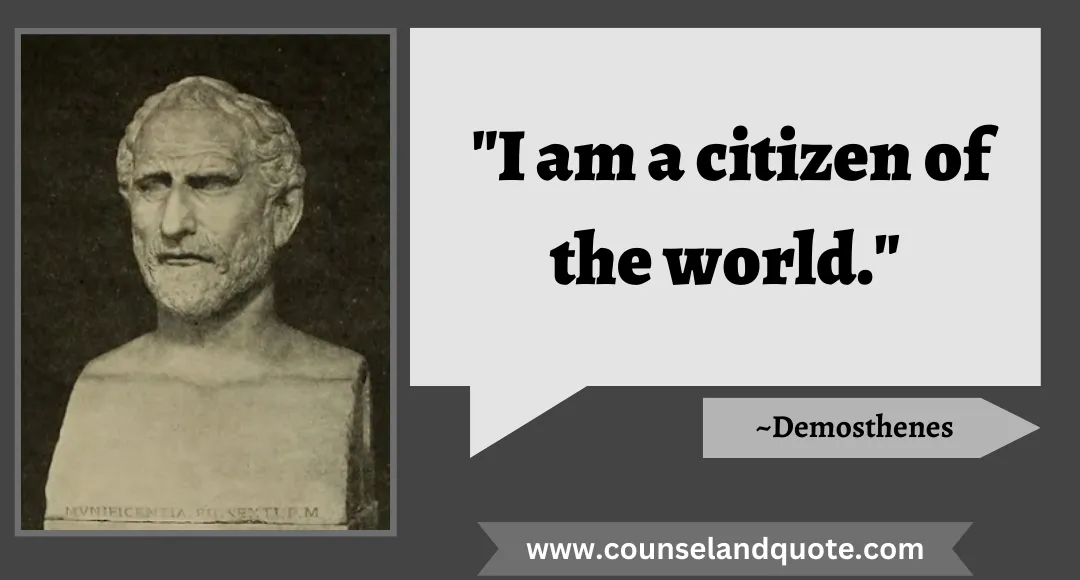11 I am a citizen of the world.