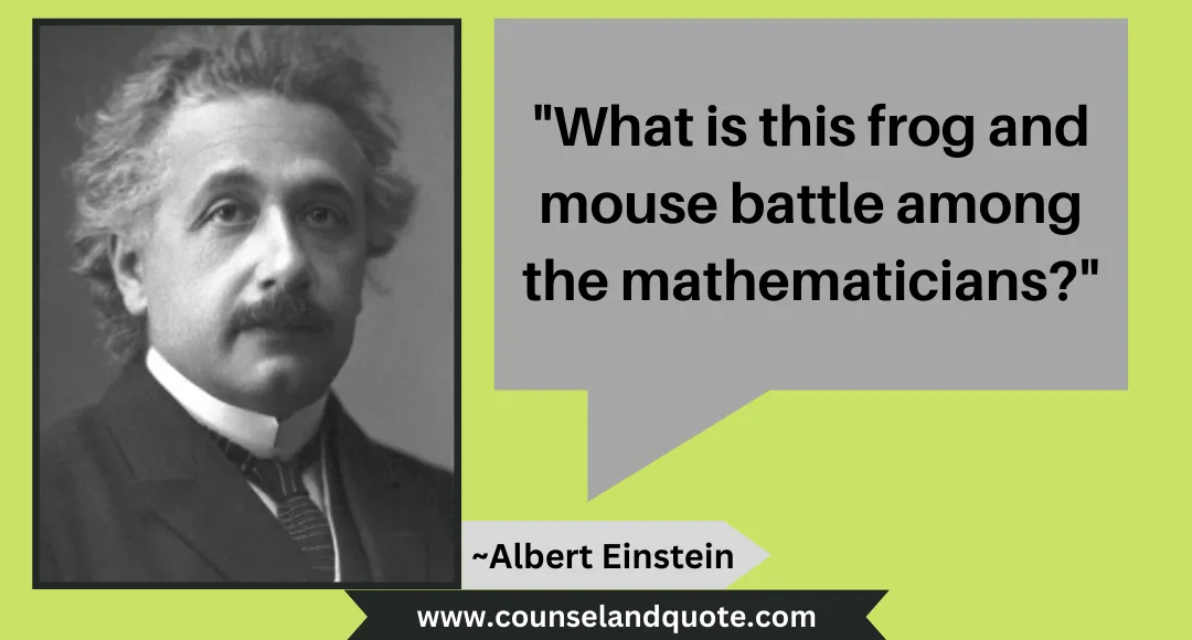 6 What is this frog and mouse battle among the mathematicians