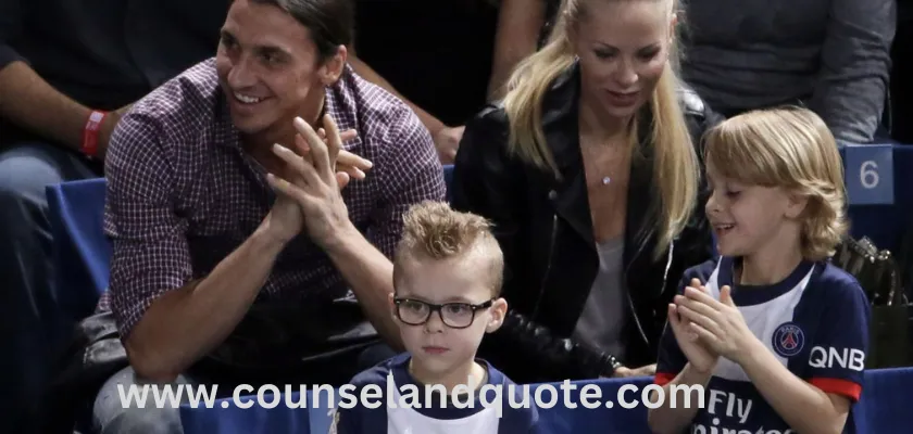 Ibra with his family
