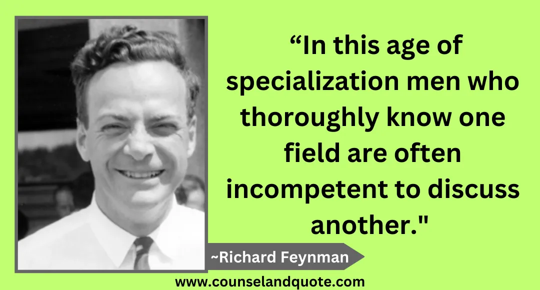 3 “In this age of specialization