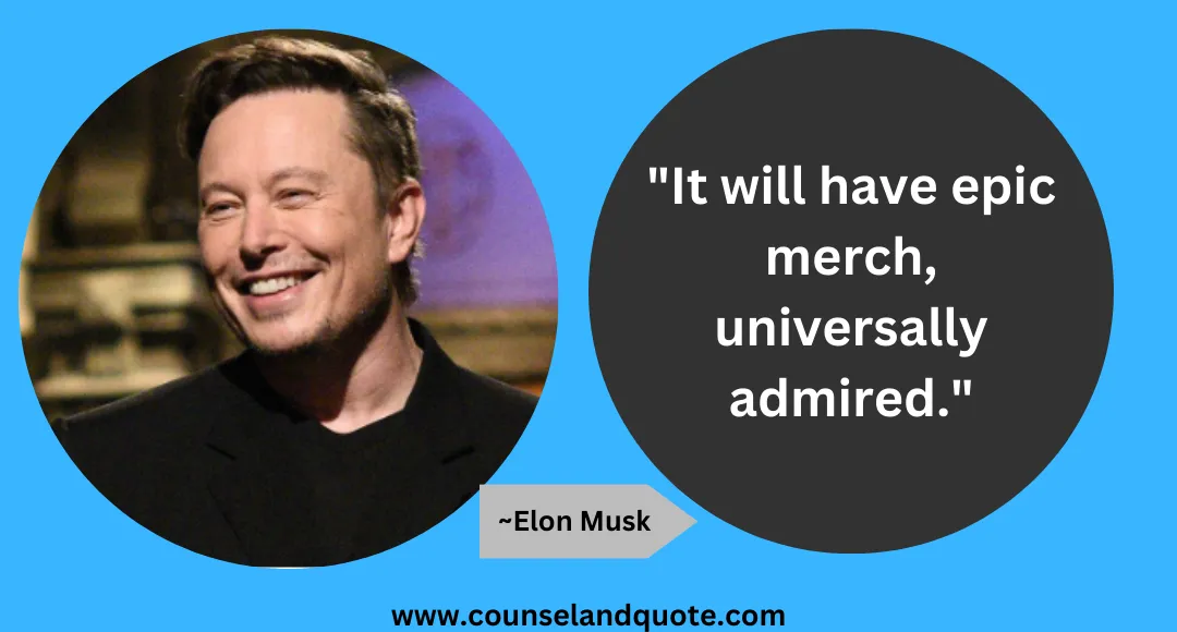 41 It will have epic merch, universally admired
