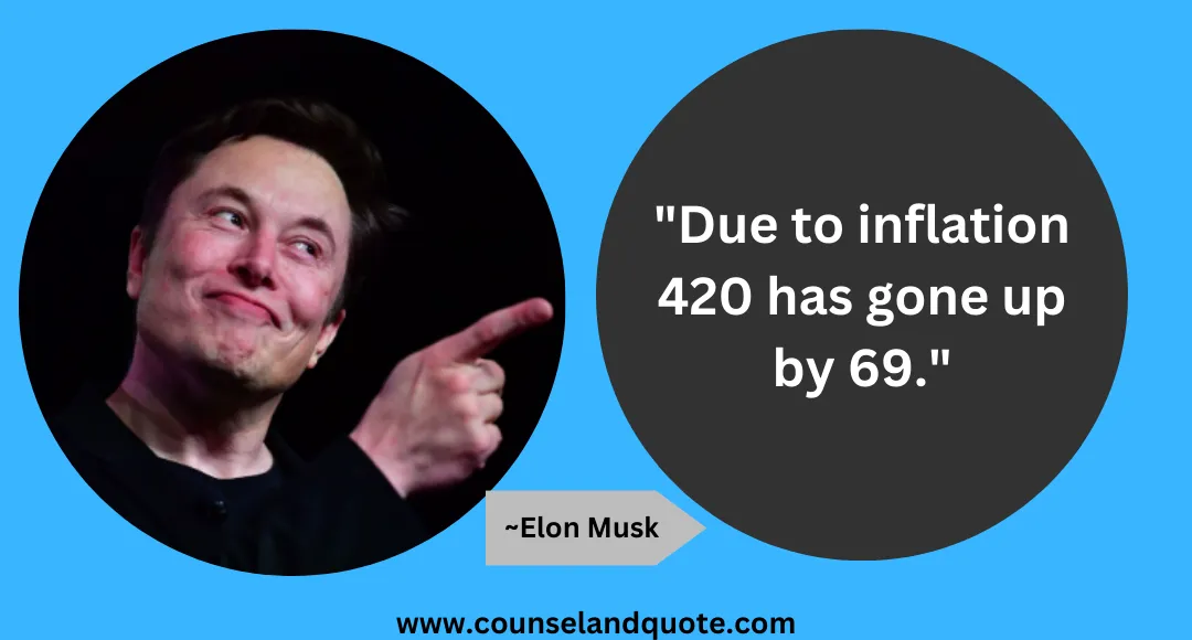 43 Due to inflation 420 has gone up by 69